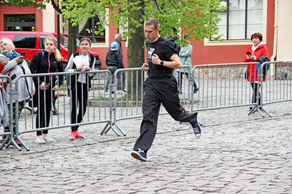 Uczestnik podczas biegu
