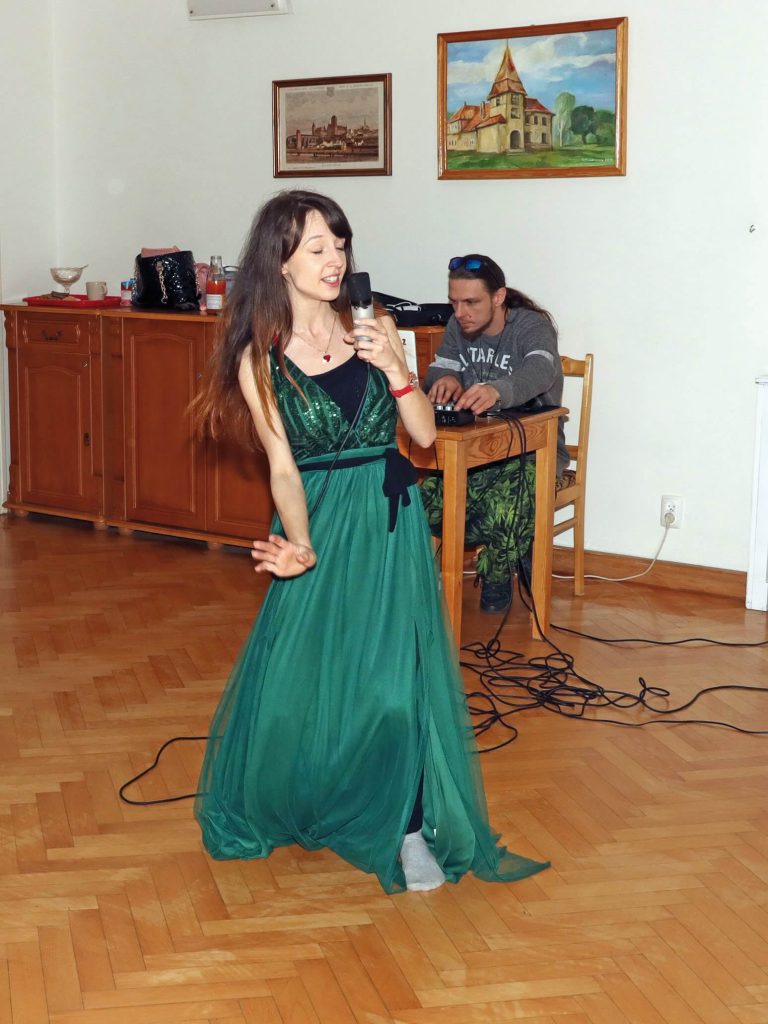 Weronika Piotrowska podczas występu
