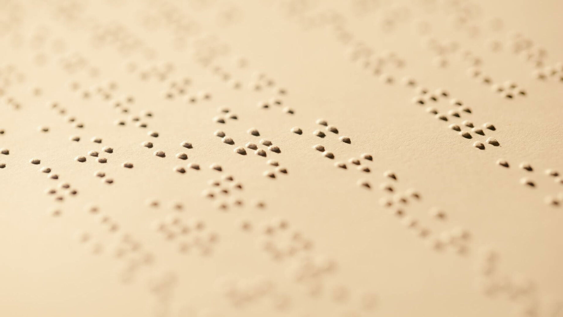 Tekst zapisany alfabetem Braille'a